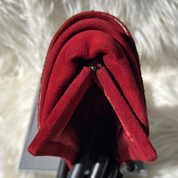 Authentic Tod’s ‘Scala Pochette’ Sera Clutch ~ in Red Pony Hair & Suede - Picture 12 of 16